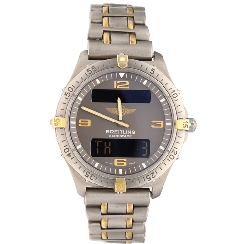 16 - Breitling Aerospace F56062 A 1990s Breitling Aerospace, reference F56062, featuring a 40mm bi- metal... 