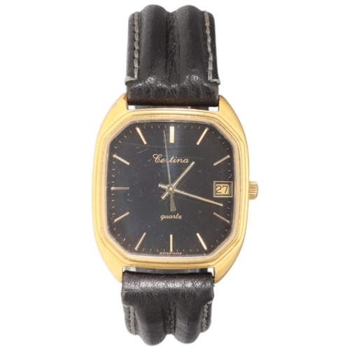 25 - Certina Quartz Dress Watch – Ref. 744 3003 – Gold-Plated – Date Movement: Swiss Quartz Case: Gold- p... 