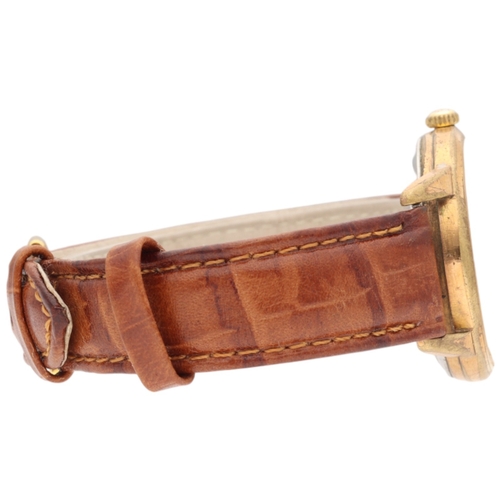 26 - Curtiss Super Automatic wristwatch, featuring a 34mm gold- plated case with a stainless steel screw-... 
