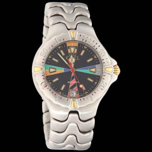 30 - Ebel Sportwave Regatta stainless steel wristwatch, Ref: 6187531, circa 1990s. The 36mm brushed steel... 
