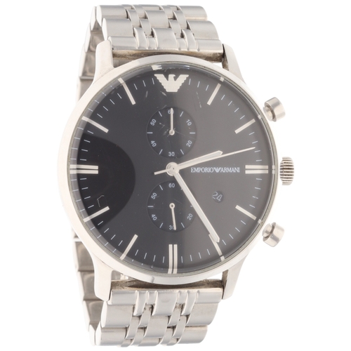 31 - Emporio Armani AR0389 Men’s Chronograph Watch – Stainless Steel 

Features: 
Model: Emporio Armani A... 