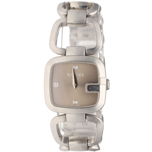 33 - Gucci 125.5 G-Gucci Ladies Diamond Dial Stainless Steel Watch YA125502 Gucci 125.5 G-Gucci ladies dr... 