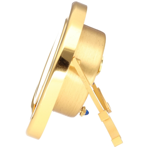 41 - Les Must de Cartier Alarm Clock – Ref. 7509 – Green Enamel Movement: High-Grade Swiss Manual- Wind M... 