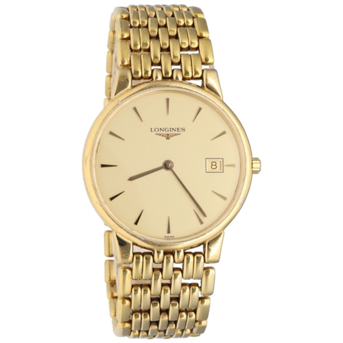45 - Longines La Grande Classique – Gold PVD & Date Movement: Swiss Quartz Calibre (L263/L420 base) Mater... 