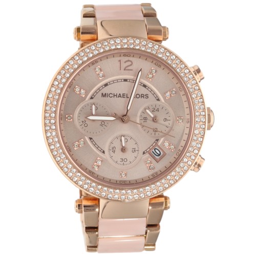 55 - Michael Kors MK5896 Parker Chronograph

A ladies' Michael Kors Parker chronograph wristwatch, refere... 