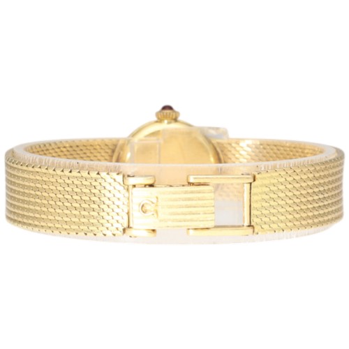 62 - Omega Ladies' Dress Watch – Ref. 7115504 – 18ct Yellow Gold Mesh Bracelet – Manual Wind Movement: Ma... 