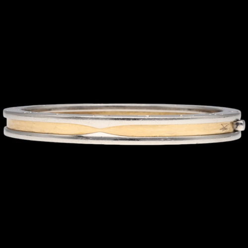 5 - Bvlgari B.Zero1 Bangle Bracelet - 18ct Yellow Gold & Stainless Steel - 27.5g (Gross). Brand: Bvlgari... 