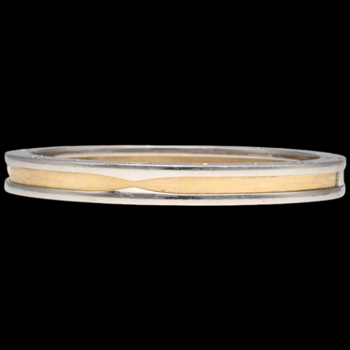 5 - Bvlgari B.Zero1 Bangle Bracelet - 18ct Yellow Gold & Stainless Steel - 27.5g (Gross). Brand: Bvlgari... 