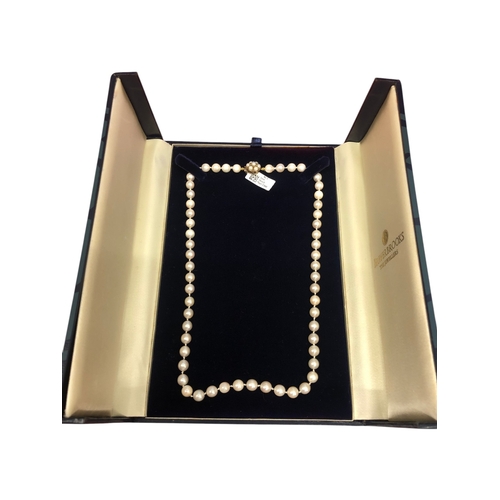 36 - Cultured White Pearl Single Strand Hand-Knotted 20