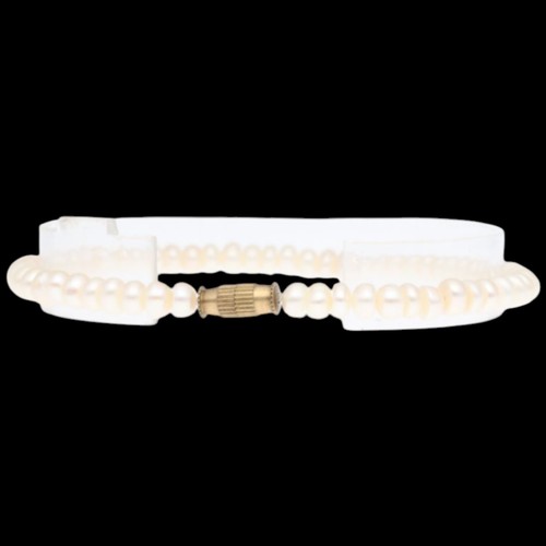 35 - Cultured Pearl Bracelet Weight 8.6 Grams Length 8.25 Inch