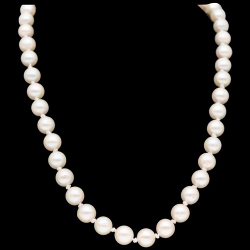 47 - Sterling Silver Clasped Cultured Freshwater Pearl 22
