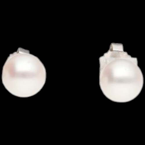 48 - Sterling Silver Cultured White Pearl Stud Earrings 1.9g

Gemstone: Cultured White Pearls
Metal: Ster... 