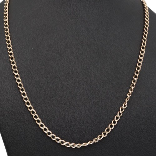 59 - 9ct Rose Gold Curb Chain Weight 11.64 Grams Length 26 Inch
