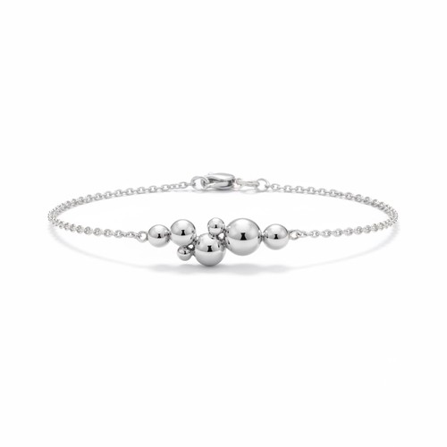 37 - Georg Jensen Silver Bracelet Moonlight Grapes Weight 3.7 Grams