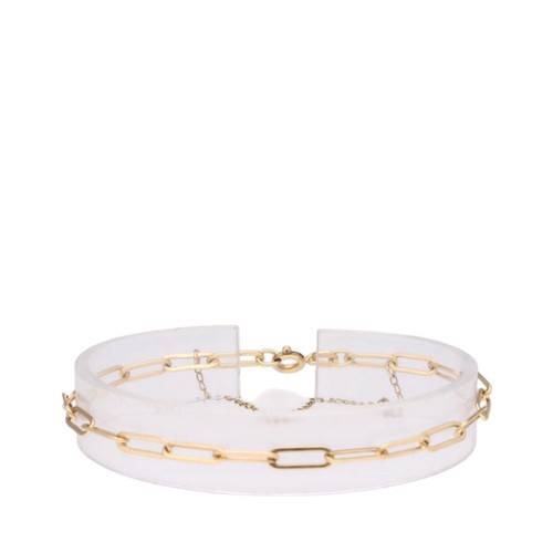 34 - 9ct gold paperclip link jewellery set

 Comprising a matching 9ct yellow gold paperclip chain neckla... 