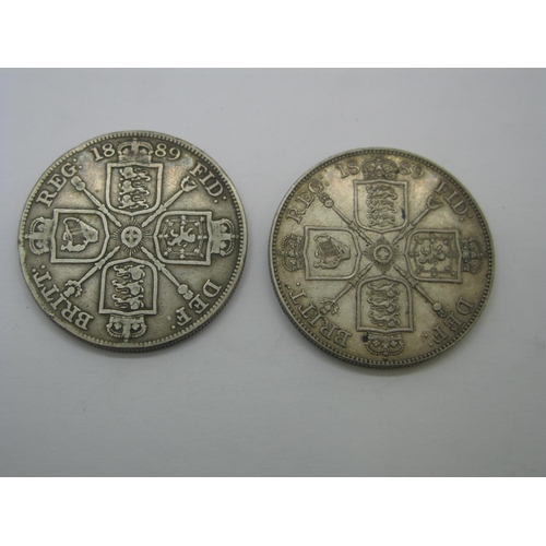 156 - Two Queen Victoria Double Florins, both dated 1889.