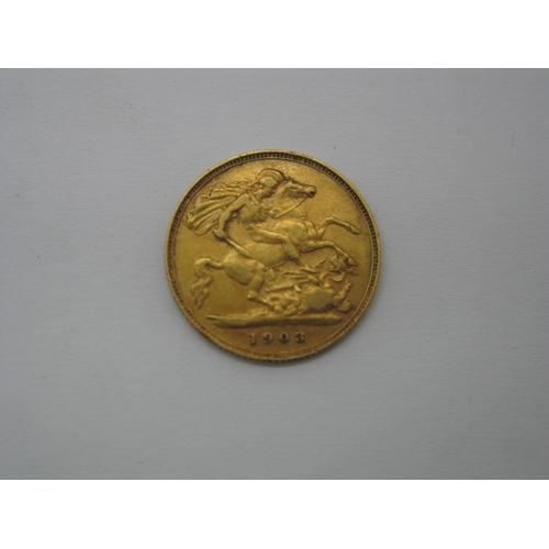 170 - Edward VII Half Sovereign, 1903, (4.0g).