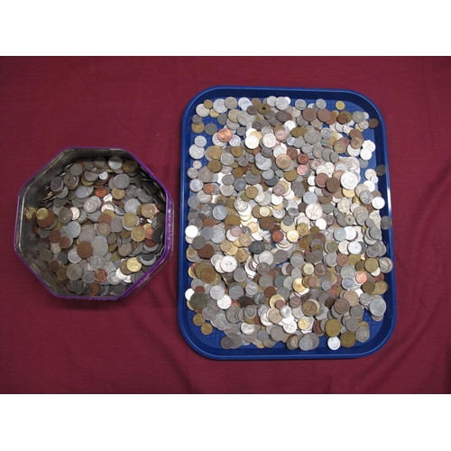 4 - A Quantity of Overseas Base Metal Coins, many countries represented including Germany, Norway, Swede... 