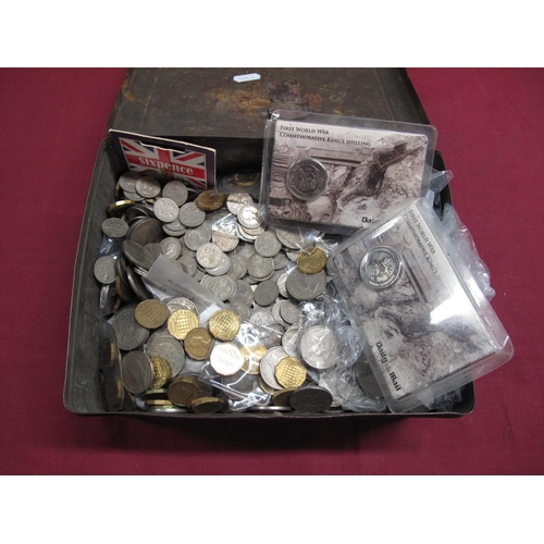 7 - A Quantity of G.B. Pre-Decimal and Decimal Base Metal Coins, assorted denominations.