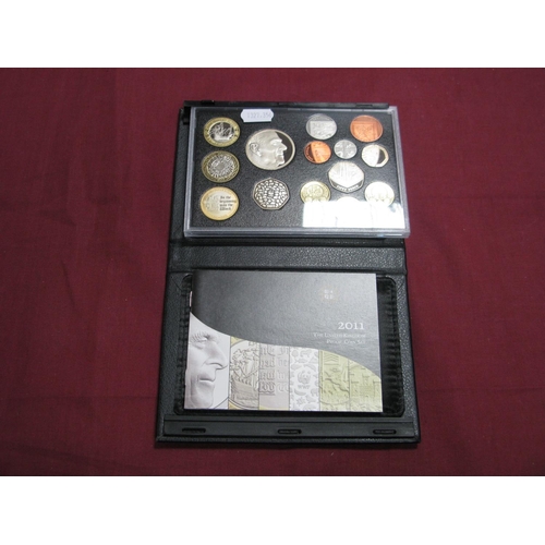 609 - The Royal Mint United Kingdom Proof Coin Set 2011, (fourteen coins) including Edinburgh One Pound co... 