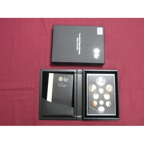 613 - The Royal Mint 2012 United Kingdom Proof Coin Set, (ten coins), accompanied by literature, boxed.