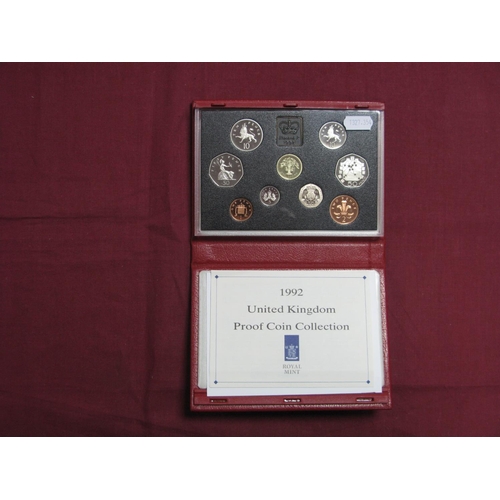 614 - The Royal Mint United Kingdom Proof Coin Set 1993, includes dual dated 1992/1993 EC fifty pence coin... 