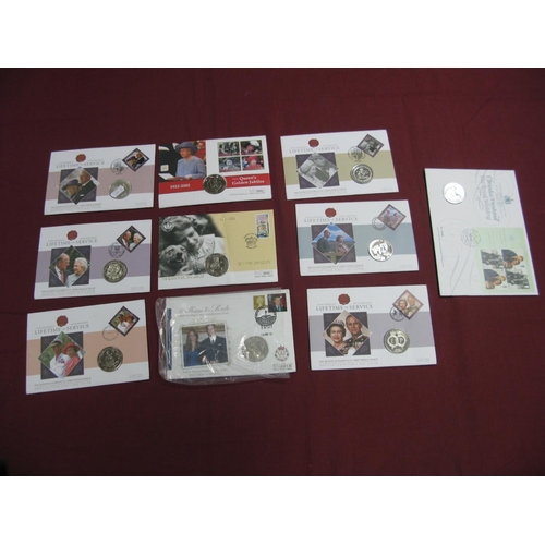 632 - Ten Philatelic/Numismatic Covers, to include The Royal Mint The Royal Wedding 19 May 2018 'Harry and... 