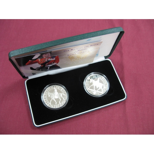 633 - A Royal Mint Her Majesty The Queen Jubilee Silver Crown Set, comprising of .925 Silver Twenty Five P... 