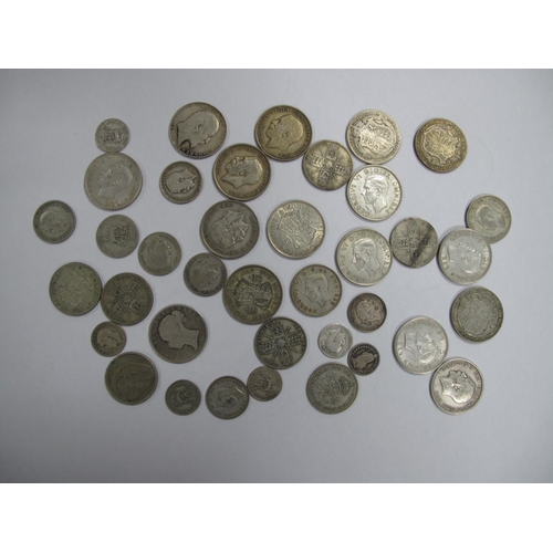 683 - A Collection of Mainly United Kingdom Pre 1947 Silver Coins, with approximately three pounds (total ... 