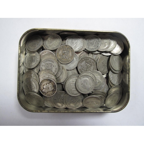 688 - In Excess of Four Pounds Seventy Pence (Total Face Value) of Pre-1947 Silver Shillings; together wit... 