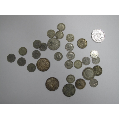 722 - A Collection of Silver Coins, to include Deutshes Reich Drei Mark 'J' 1909, Canada 50 cents 1957(2).... 