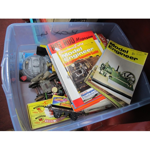 1023 - A Small Quantity of Modern Britains White Metal Soldiers, diecast model vehicles, toy product catalo... 