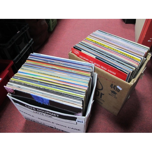 1033 - Records - 33rpms - Linda Ronstadt, OMD, Modern Romance, Drifters, Platters, Easy Listening etc:- Two... 