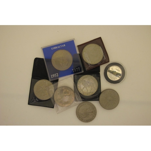 84 - Battle of Britain Two Pounds Coin, 2010 Bailiwick of Jersey, in capsule; Trafalgar Five Pounds coin ... 