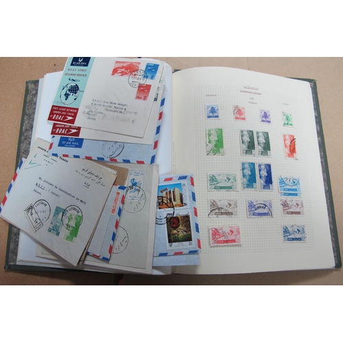 208 - Lebanon Collection of Mainly Used stamps 1951-1962, and twenty covers, including BOAC First Flight B... 