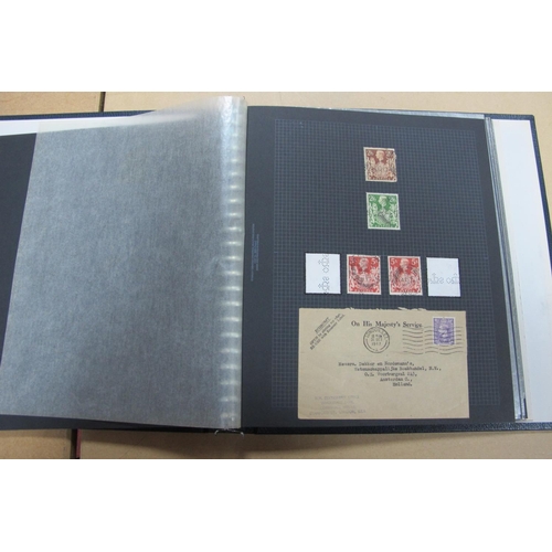 209 - Perfin Collection of Stamps of GV to QEII, punched for use in H.M Stationary Office, includes GVI to... 