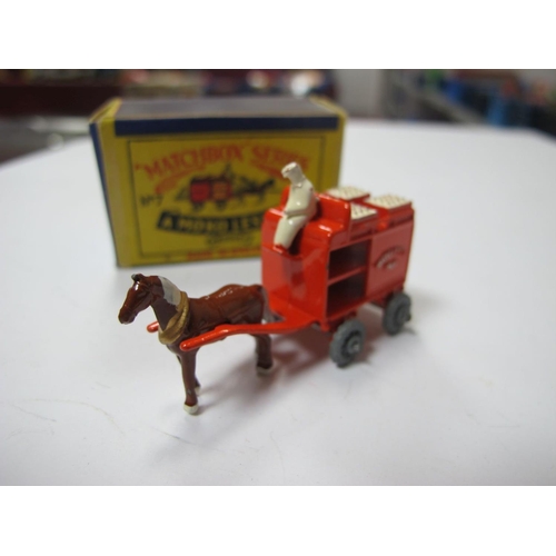 An Original Moko Lesney No 7 - Horse Drawn Milk Float, very good plus ...