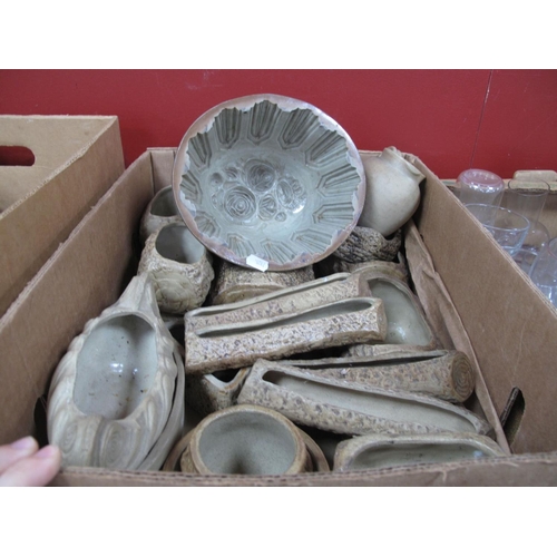 1007 - Vitry Ware, Hillstonia planters, XIX Century pie mould:- One Box.