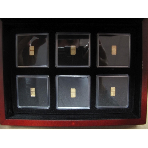 482 - A Windsor Mint Million Dollar Collection Gold Proof Ingot Set, cased, together with certificate of o... 