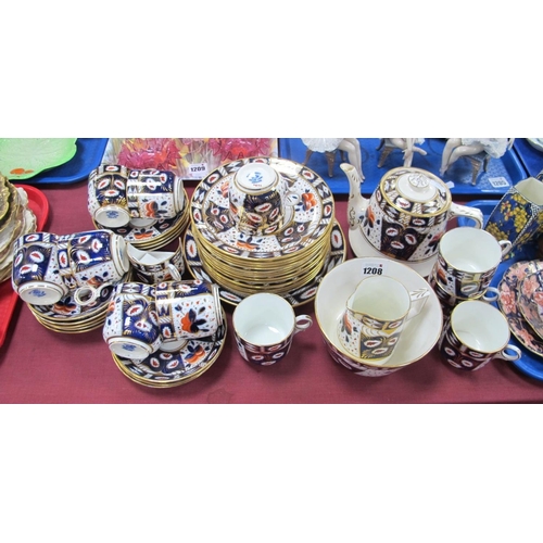 1208 - A Royal Albert Imari Tea Service, of approximately thirty nine pieces, teapot unstamped.