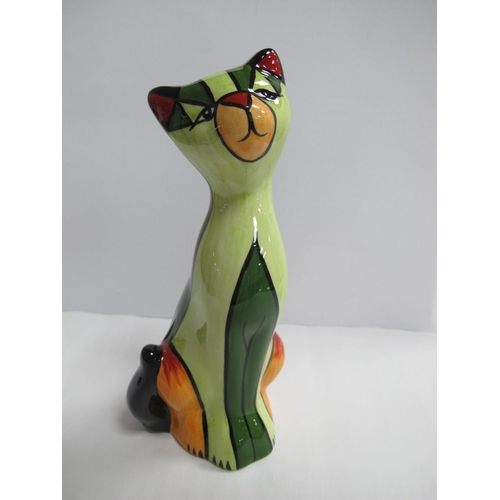 1300 - Lorna Bailey - Elizabeth the Cat, 18.5cm high.