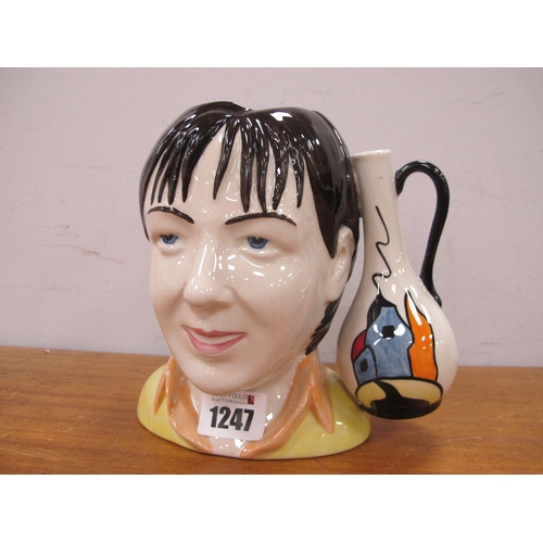 1247 - A Lorna Bailey Self Caricature Jug, limited edition No. 2/6, 14cm high.