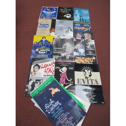 1412 - Musical and Theatre Interest, original theatre posters to include Phantom of the Opera, Les Miserabl... 