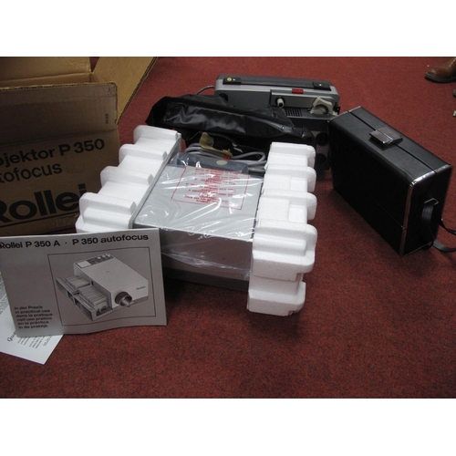 710 - Rollei P350-A Auto Focus Projector, also a Sankyo Dualux 1000 with a Sankyo Super CM 260, boxed and ... 