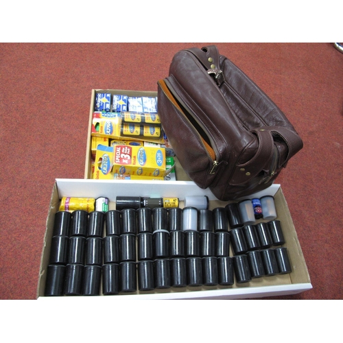 762 - 35mm Film in Two Boxes, plus carrying bag. (2)