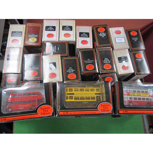 257 - Twenty Five E.F.E 1/76 Scale Boxed Buses/Coaches, various liveries, (good to very good).