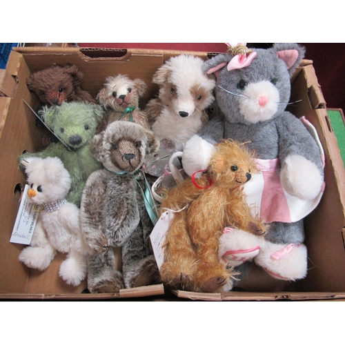 301 - Eight Small Teddy Bears, by Beartown Bears, Lenny Bears, patch bears etc (no odours).