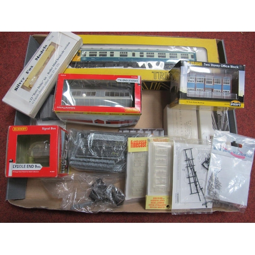 322 - A Mixed Quantity of 'N' gauge Trackside Buildings, kit build components and a 'OO' Class 51 Dummy Ca... 