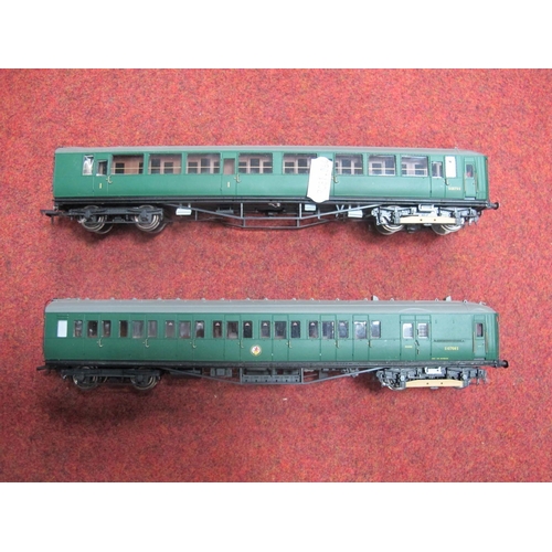 323 - Hornby (China) 'OO' Gauge/4mm Two Car BR Green E.M.U Set, Motor Brake R/No. S107085 and Composite R/... 