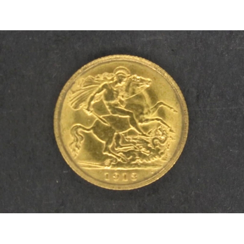 20 - A 1913 George V Half Sovereign.